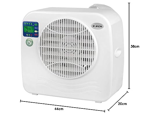 A/C portátil 7000 BTU, deshumidificador, 26m².