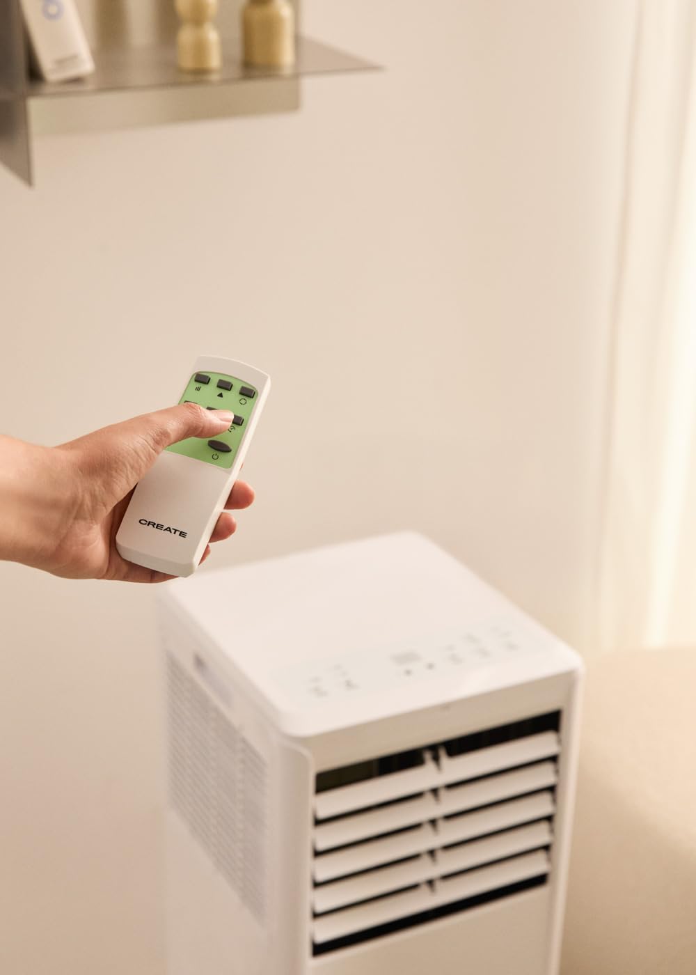 A/C portátil 3-en-1. 7000BTU, 26m², deshumidificador 36L/día.