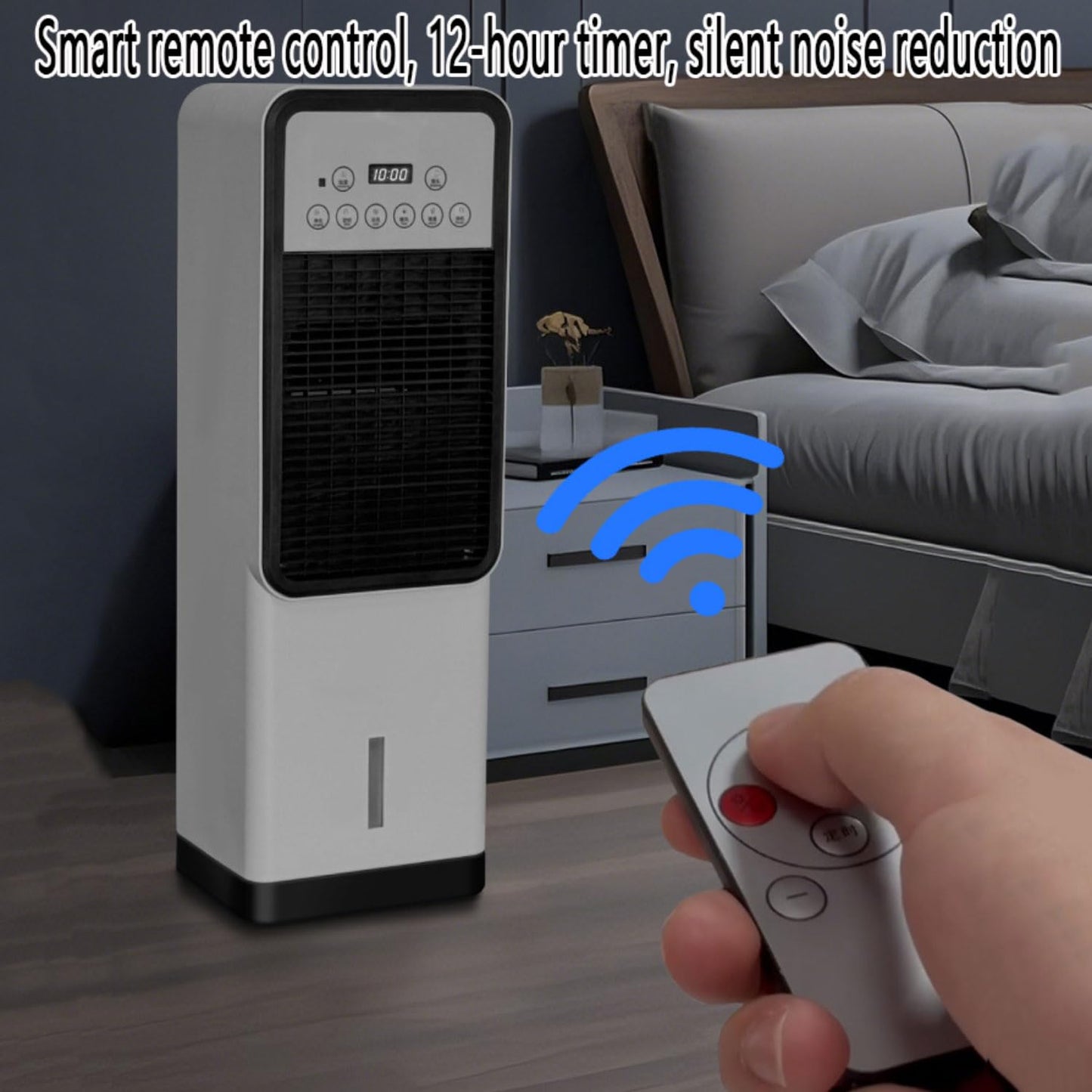 Climatizador portátil 3L silencioso y sin instalación.