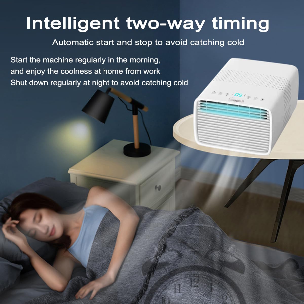 Mini Aire Acondicionado Portátil – Digital, Control Remoto