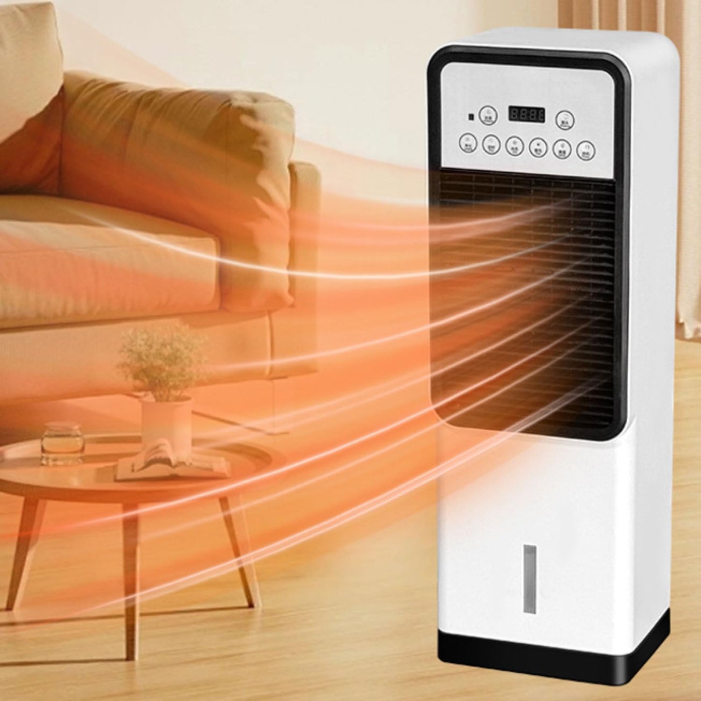 Climatizador portátil 3L silencioso y sin instalación.