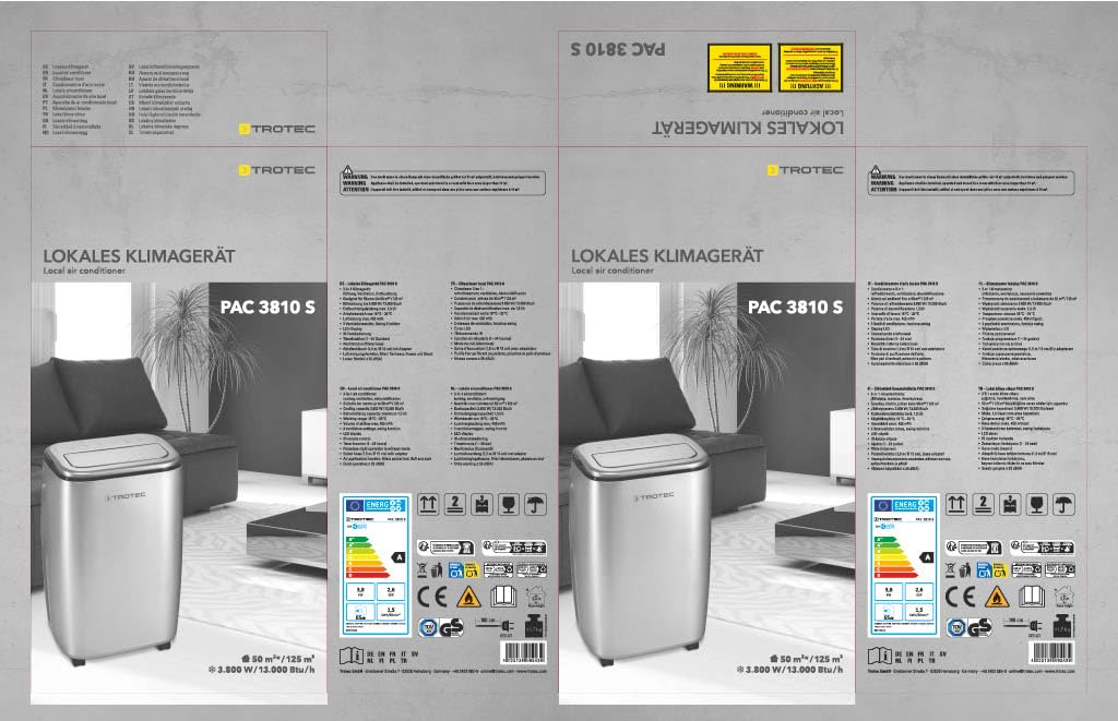 TROTEC PAC 3810 S – Climatizador Portátil