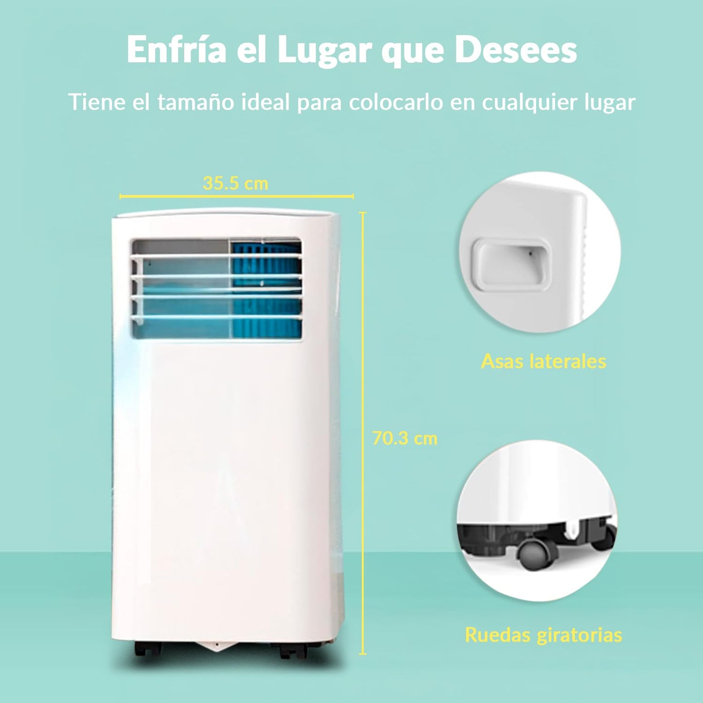 Climatizador COMFEE 8000 BTU – Refrigera y Ventila