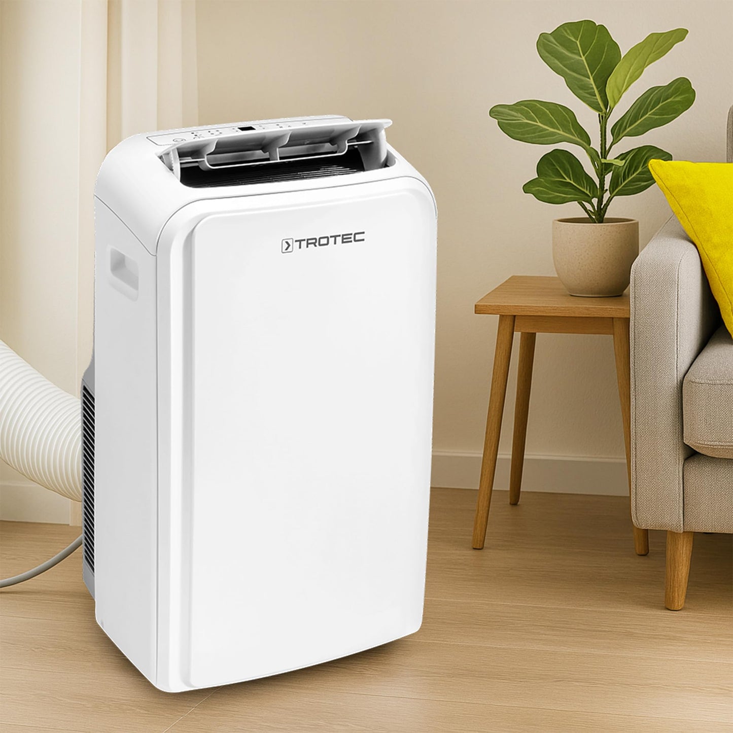 A/C portátil 3-en-1. 13.300 BTU, hasta 130 m³, mando.