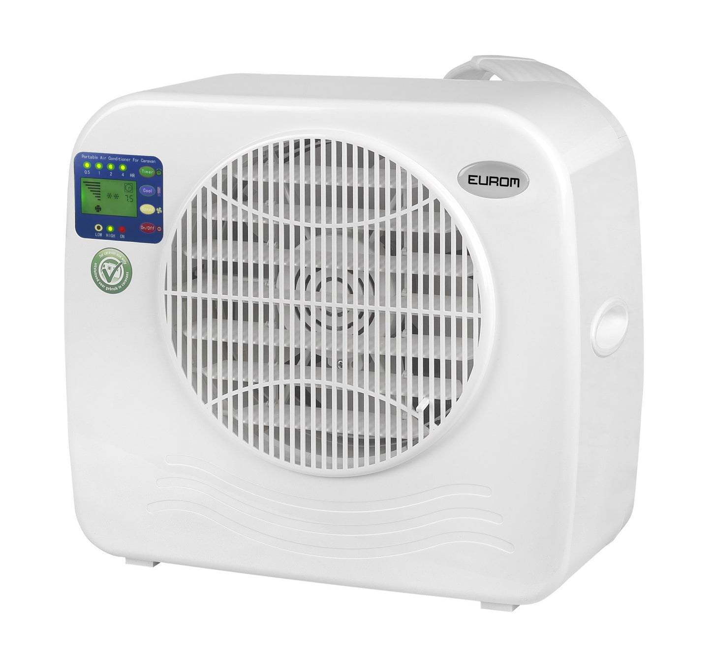 A/C portátil 7000 BTU, deshumidificador, 26m².