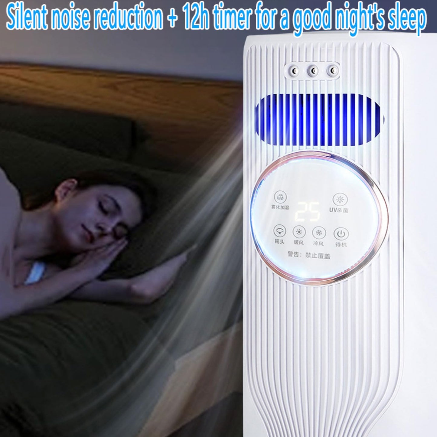 Mini AC 4 en 1 – 3 Velocidades, 1,2 L