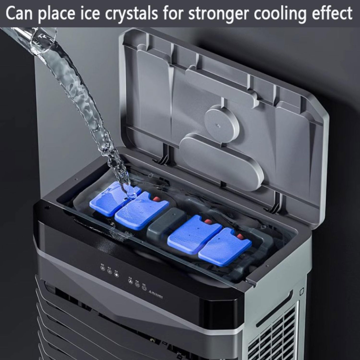 Climatizador silencioso 50L con ruedas.