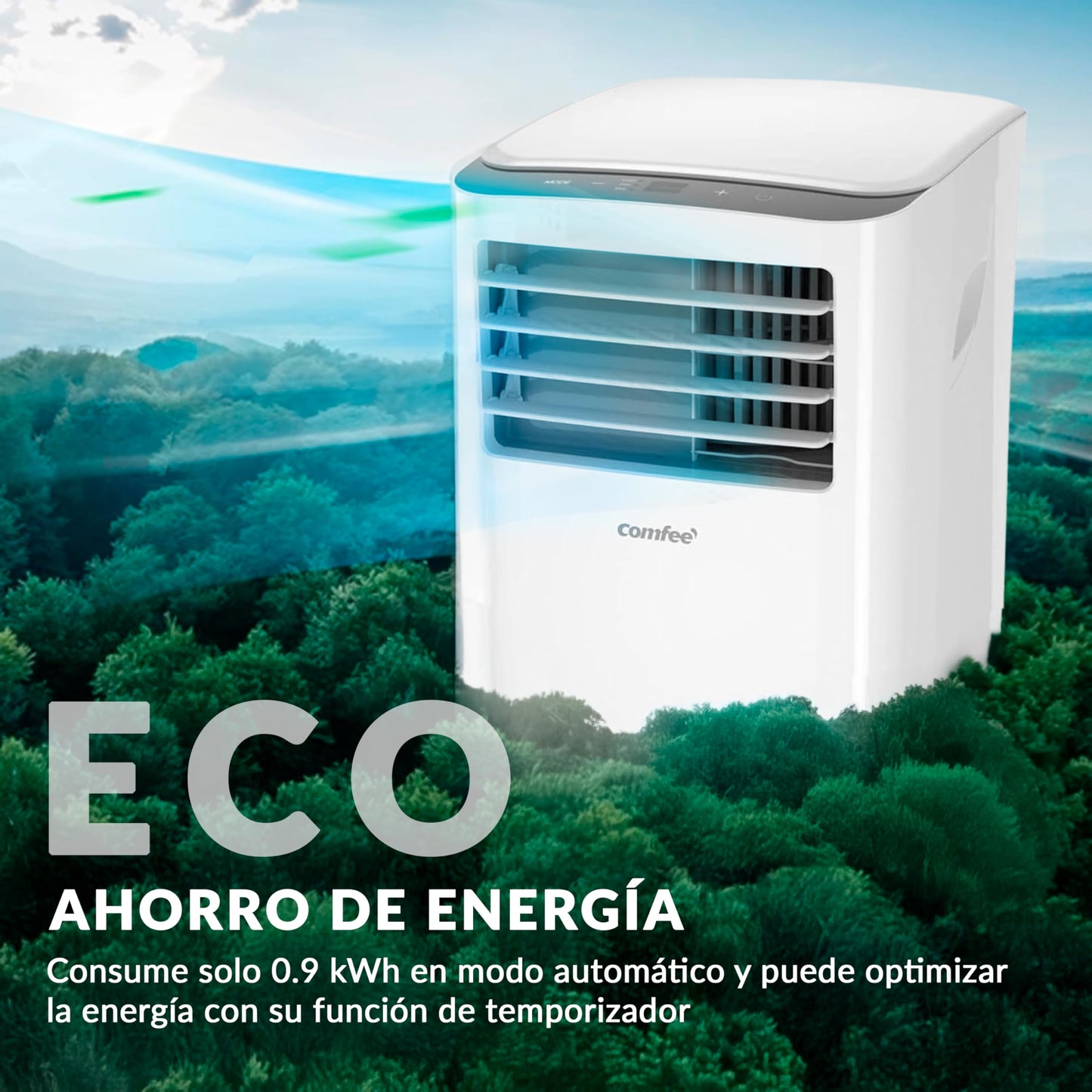 Climatizador COMFEE 8000 BTU – Refrigera y Ventila