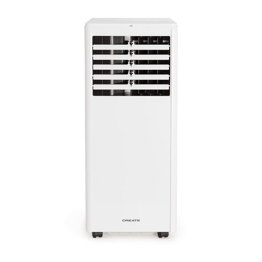 A/C portátil 3-en-1. 7000BTU, 26m², deshumidificador 36L/día.
