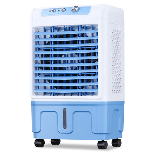 A/C portátil 3-en-1. Tanque 30L, oscilación 120°.