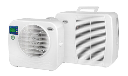 A/C portátil 7000 BTU, deshumidificador, 26m².